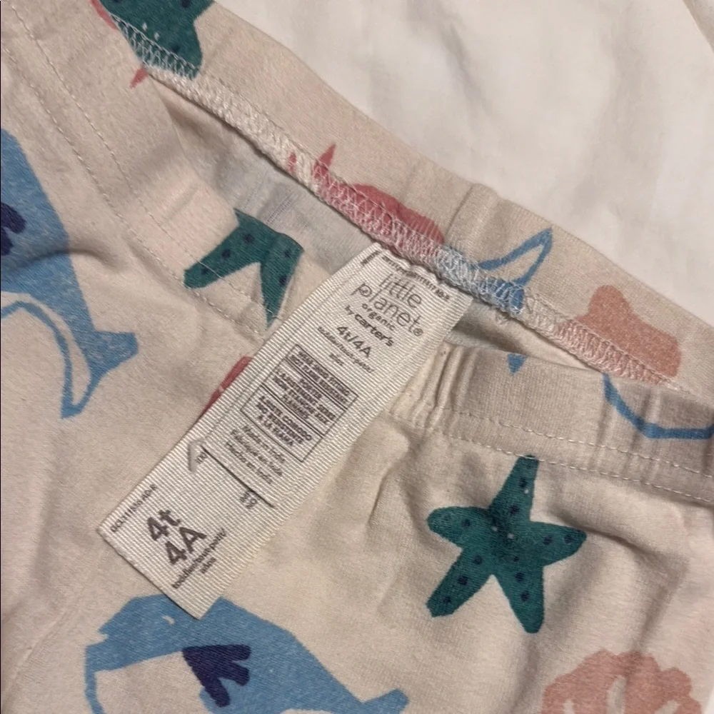 Carters little planet sea life beach Pajama Set - Multicolor